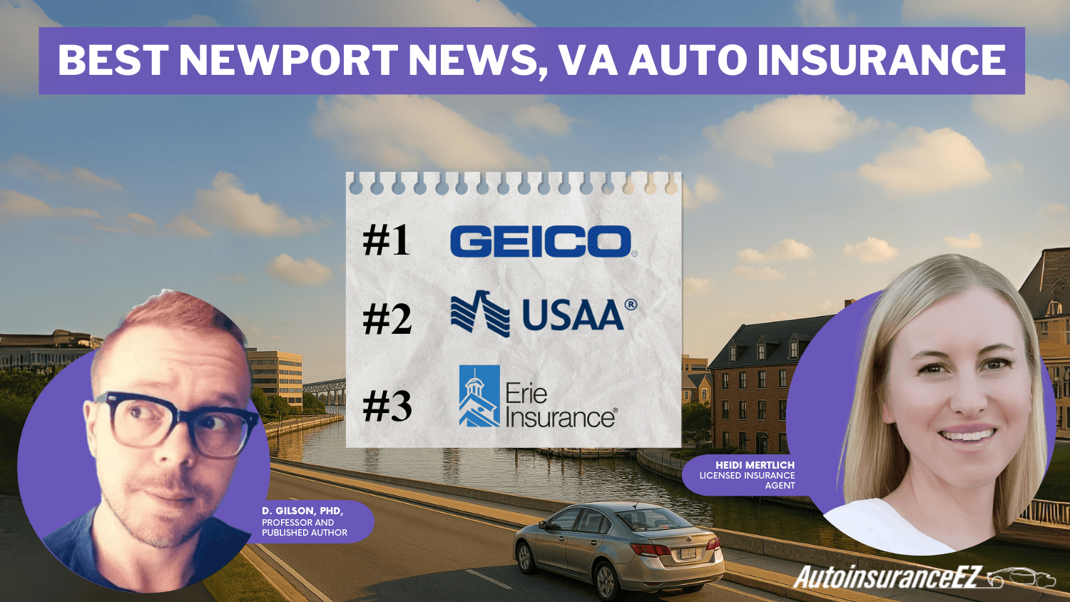 Best Newport News, VA Auto Insurance: Geico, USAA, and Erie Best Newport News, VA Auto Insurance: Geico, USAA, and Erie