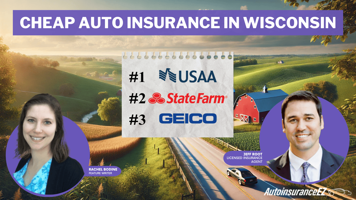 Cheap Auto Insurance in Wisconsin: USAA, State Farm, and Geico Cheap Auto Insurance in Wisconsin: USAA, State Farm, and Geico