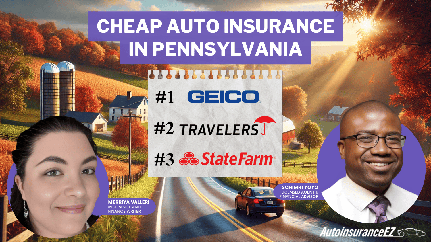cheap auto insurance in PennsylvanIa: Geico, Travelers, and State Farm cheap auto insurance in PennsylvanIa: Geico, Travelers, and State Farm