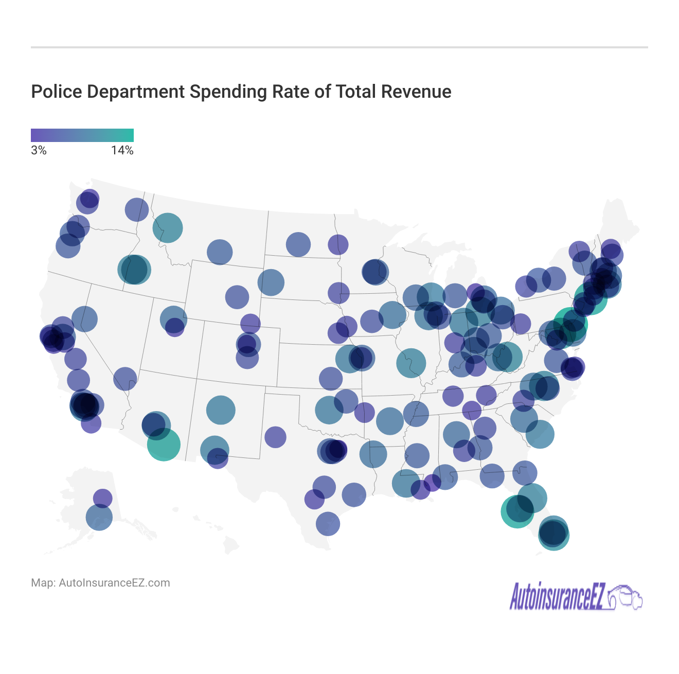 <h3>Police Department Spending Rate of Total Revenue</h3> <h3>Police Department Spending Rate of Total Revenue</h3>